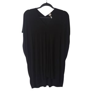 42Pop Black Boxy Short Sleeve Tunic Size L/XL